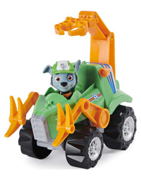 Paw Patrol, Dino Rescue Rocky’s Deluxe Rev Up Vehicle with Mystery Dinosaur Figure
