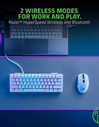 Razer Orochi V2 Mobile Wireless Gaming Mouse: Ultra Lightweight - 2 Wireless Modes - Up to 950hrs Battery Life - Mechanical Mouse Switches - 5G Advanced 18K DPI Optical Sensor - White
