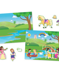 Melissa & Doug Reusable Sticker Pads Set: Fairies, Princess Castle, Play House, Dress-Up - 680+ Stickers
