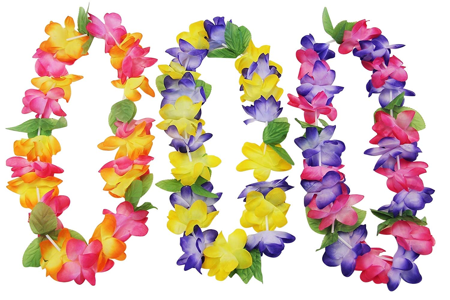 Mahalo Floral Leis : Package of 12 by Oojami