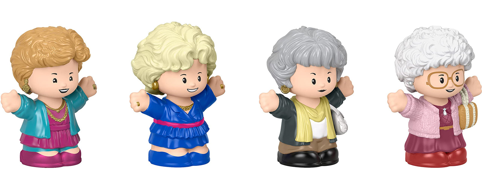 Fisher-Price Little People Collector The Golden Girls, Special Edition Figure Set Featuring 4 Lead Characters from The Classic TV Show