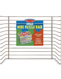 Melissa & Doug Puzzle Storage Rack - Wire Rack Holds 12 Puzzles
