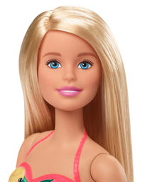 Barbie Doll, 11.5-Inch Blonde, and Pool Playset with Slide and Accessories, Gift for 3 to 7 Year Olds
