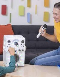 Singing Machine Karaoke Machine, White (SML385BTW)
