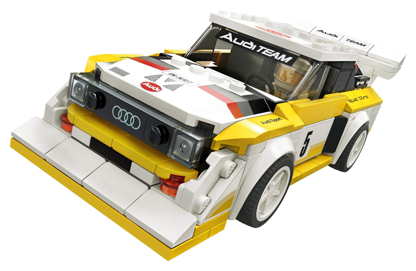 LEGO Speed Champions 1985 Audi Sport Quattro S1 76897 Toy Cars for Kids Building Kit Featuring Driver Minifigure (250 Pieces)