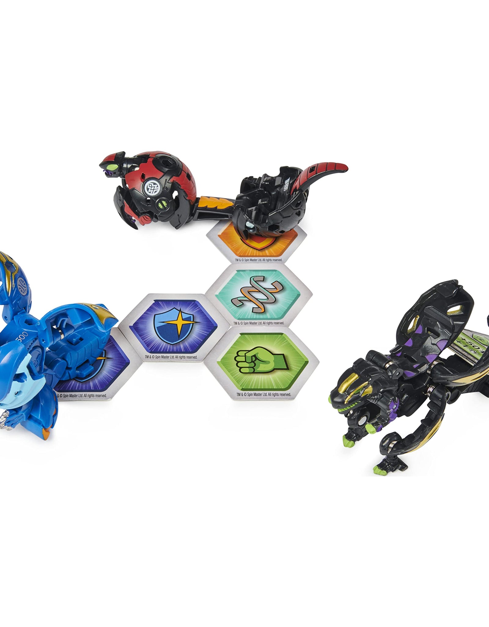 Bakugan Starter Pack 3-Pack, Fused Trox x Nobilious Ultra, Armored Alliance Collectible Action Figures