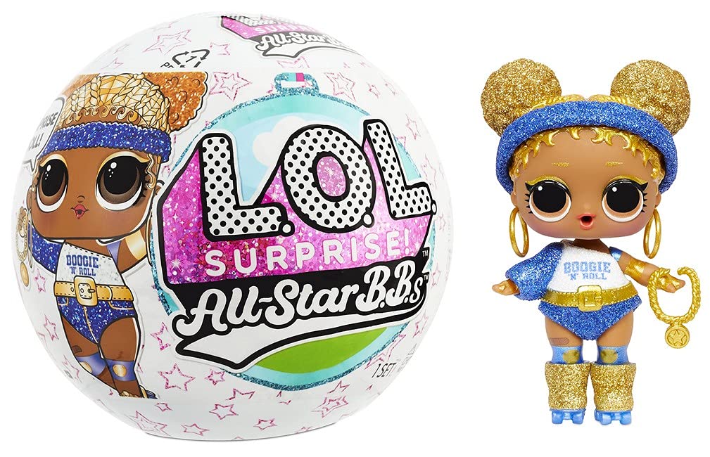LOL Surprise All-Star Sports Series 4 Summer Games Sparkly Collectible Doll with 8 Surprises, Accessories, Gift for Kids, Toys for Girls and Boys Ages 4 5 6 7+ Years Old, (Styles May Vary)