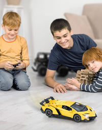 Officially Licensed RC Series, 1:24 Scale Electric Sport Racing Hobby Toy Car Lamborghini Model Vehicle for Boys Girls 3 4 5 6 7 8 9 Years Old Birthday Gifts

