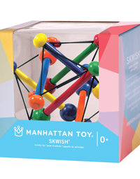 Manhattan Toy Skwish Classic Rattle and Teether Grasping Activity Toy
