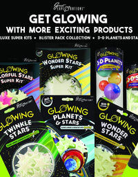 Great Explorations 3-D Solar System Glow In The Dark Ceiling Hanging Kit 3D Planets and Star Stickers Create the Milky Way Teach Science STEM, Multicolor (UG-19862)
