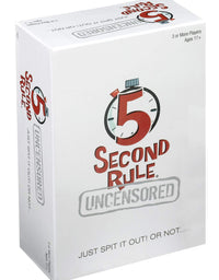 PlayMonster 5 Second Rule Uncensored -- Just Spit it Out... Or Not -- Quick Thinking Party Game -- Adult Humor -- Ages 17+
