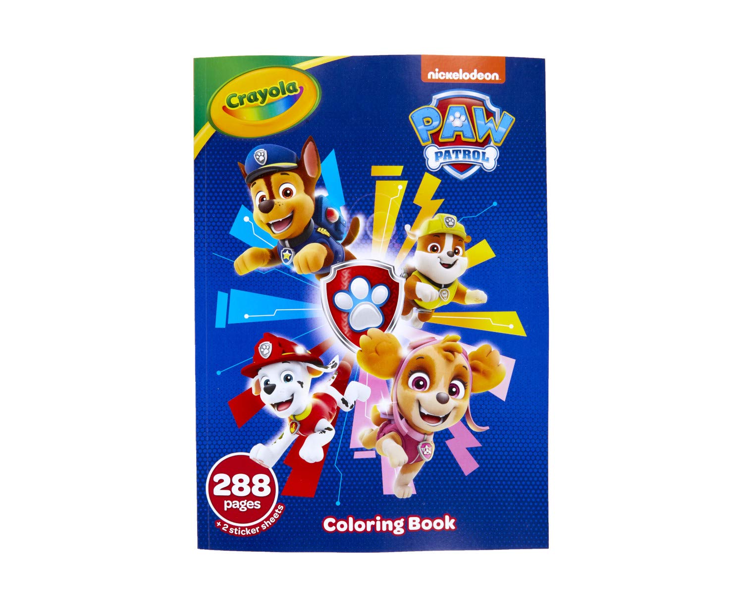 Crayola Paw Patrol Coloring Book with Stickers, Gift for Kids, 288 Pages, Ages 3, 4, 5, 6