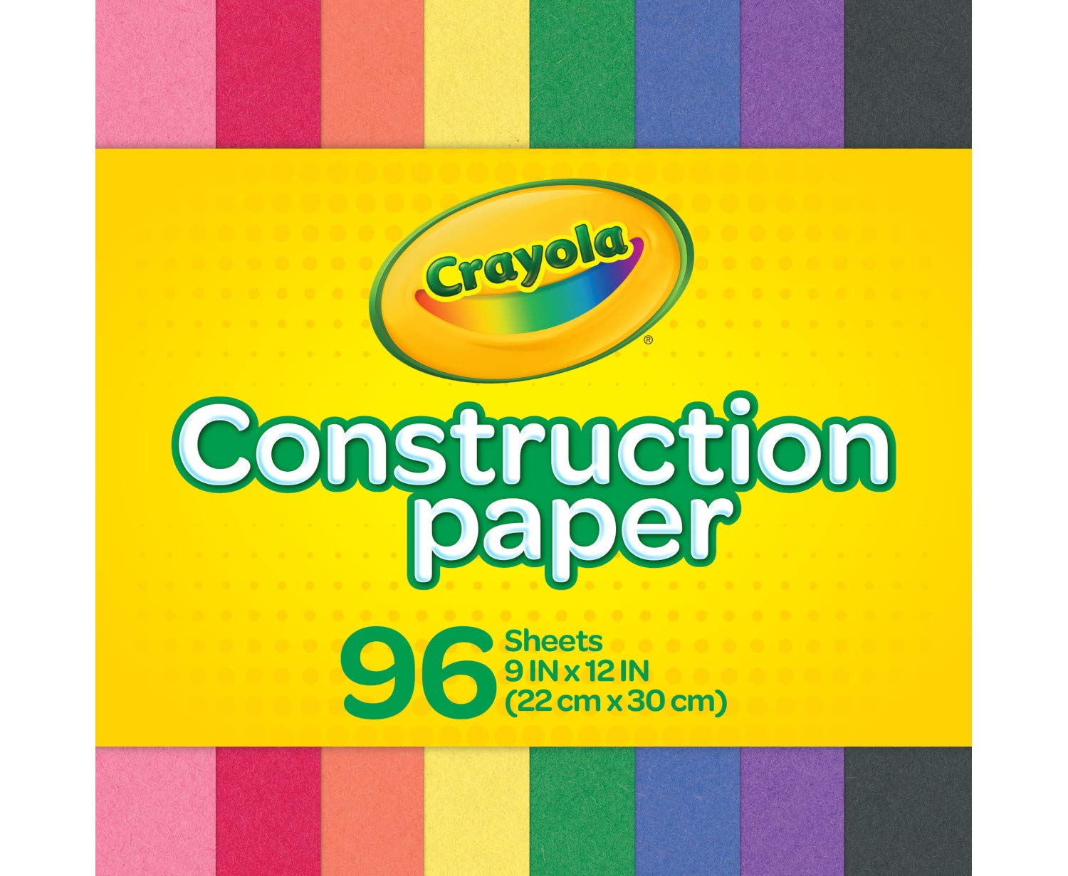 Crayola Construction Paper, School Supplies, 96 ct Assorted Colors, 9" x 12"