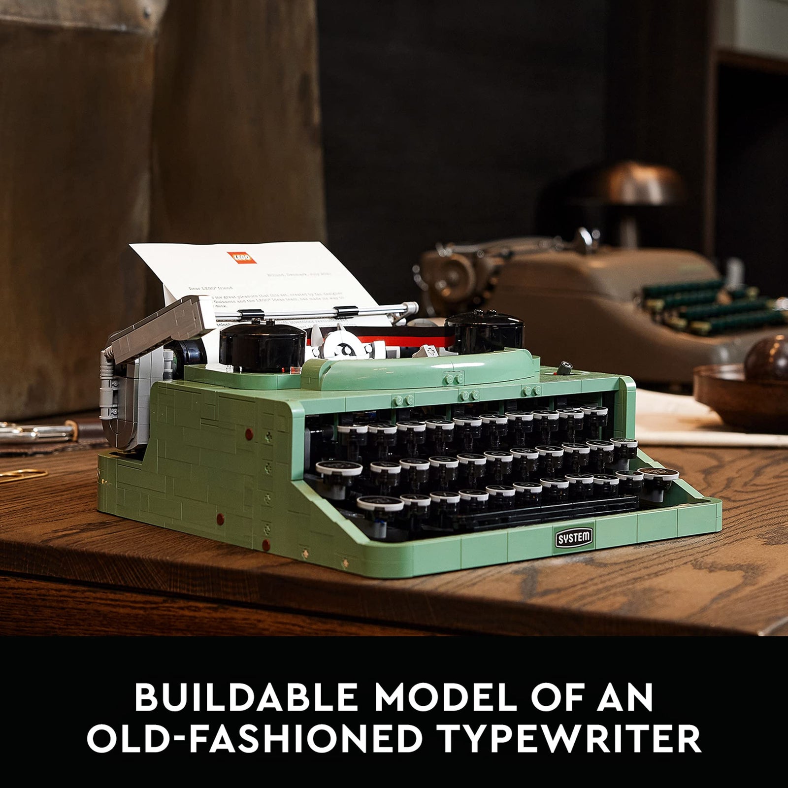 LEGO Ideas Typewriter 21327 Building Kit; Great Gift Idea for Writers (2,079 Pieces)