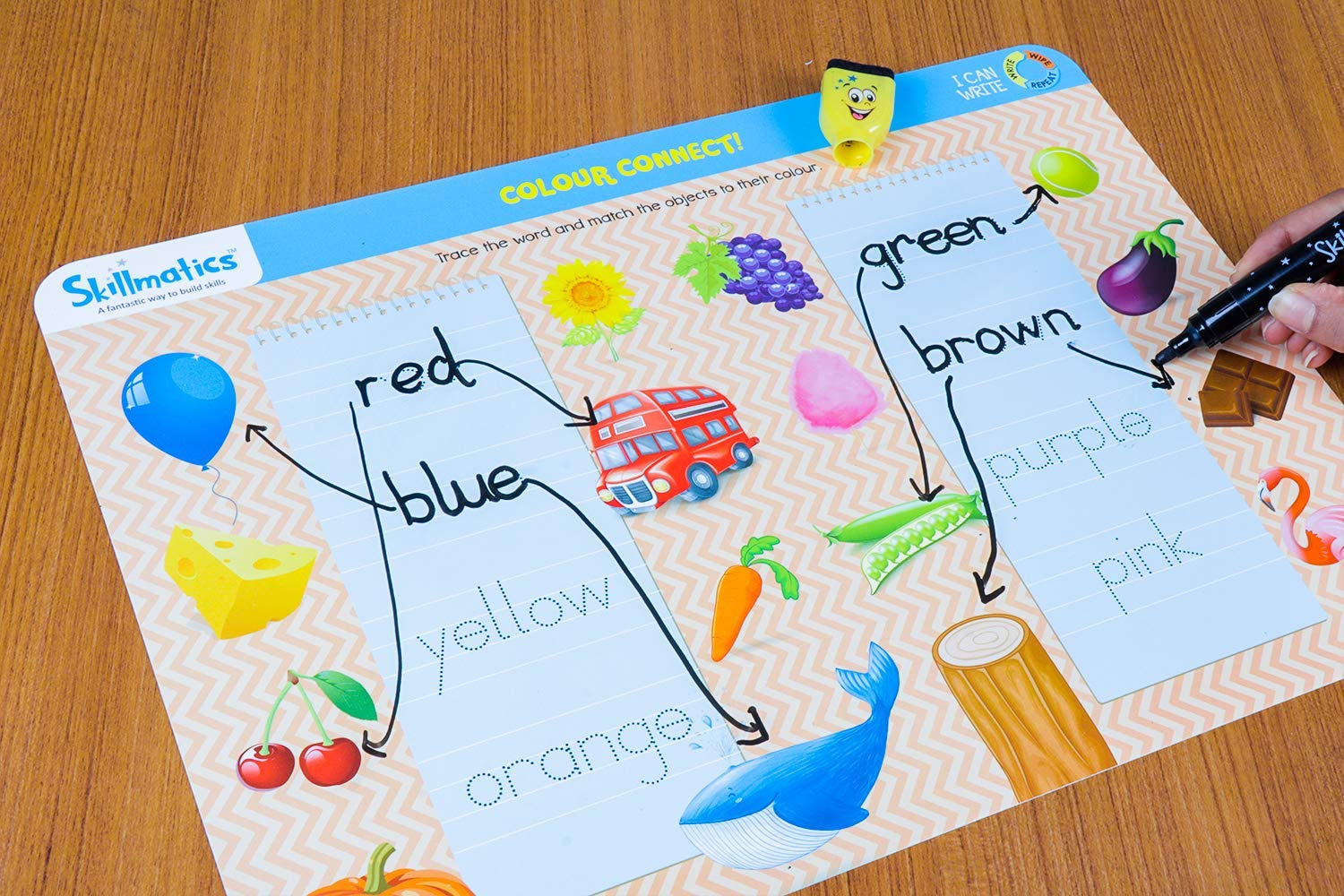 Skillmatics Educational Game : I Can Write | Reusable Activity Mats with 2 Dry Erase Markers | Gifts & Preschool Learning for Ages 3-6
