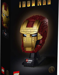 LEGO Marvel Avengers Iron Man Helmet 76165; Brick Iron Man-Mask for-Adults to Build and Display, Creative Challenge for Marvel Fans (480 Pieces)
