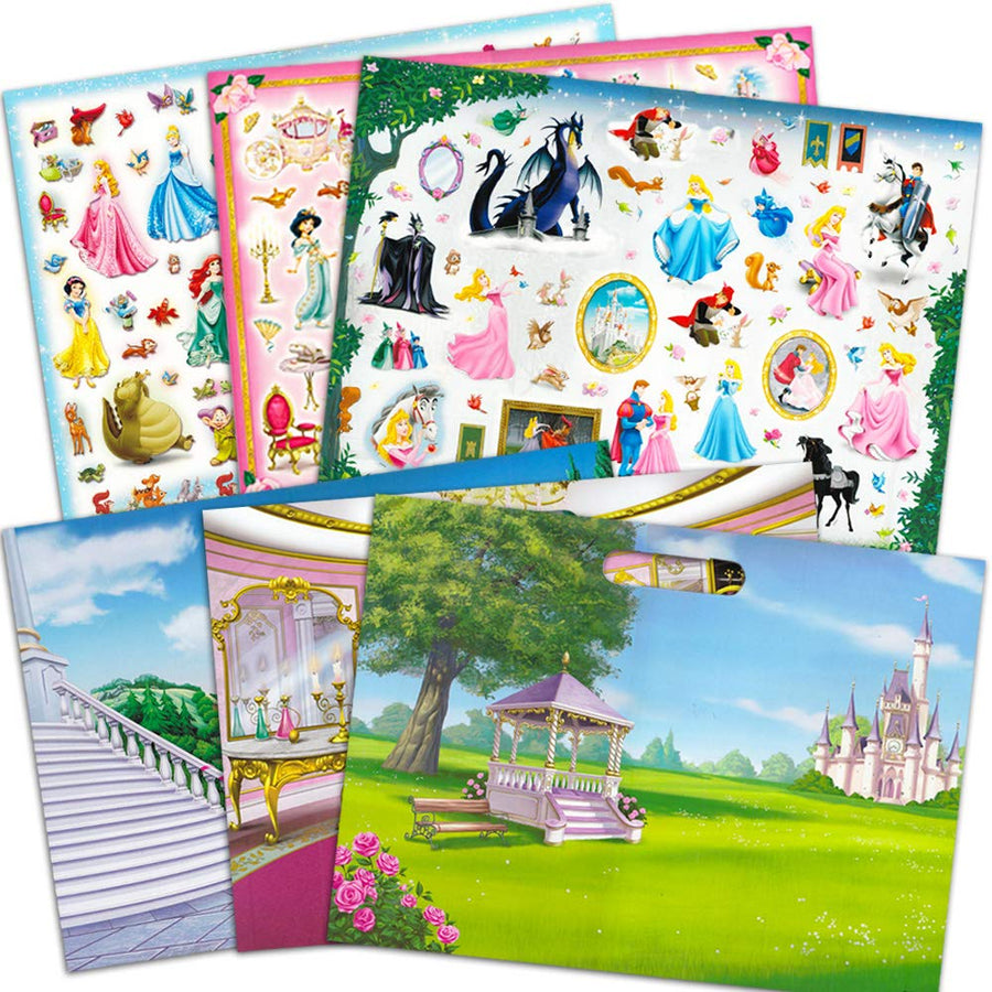 Disney Princess Giant Sticker Box Activity Set ~ Over 1000 Disney Princess Stickers Featuring Cinderella, Little Mermaid, Tangled, Belle and More