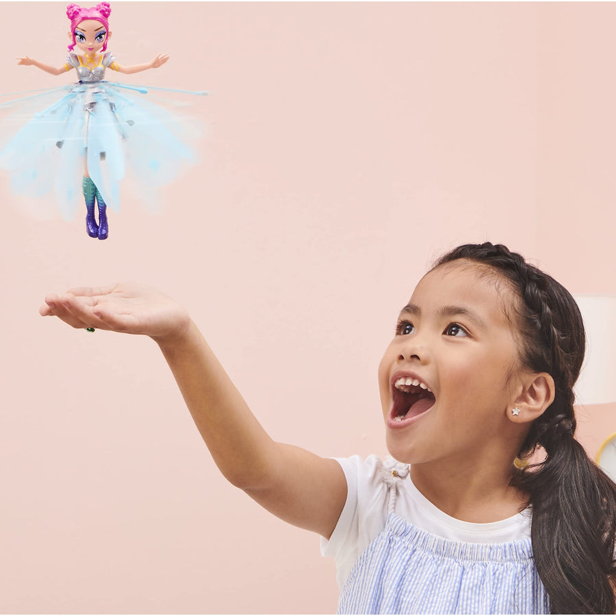 Hatchimals Pixies, Crystal Flyers Starlight Idol Magical Flying Pixie Toy with Lights, Kids Toys for Girls Ages 6 and up