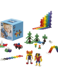 PLUS PLUS - Open Play Set - 600 Piece - Basic Color Mix, Construction Building Stem Toy, Interlocking Mini Puzzle Blocks for Kids
