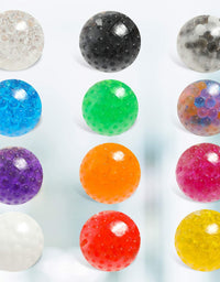 KLT Sensory Stress Ball Set, 12 Pack Stress Relief Fidget Balls for Kids/Adults, Stocking Stuffers, Squishy Balls Fidget Toy, Hand Exercise, Anxiety Relief, Squeeze Toys for Autism (Stress Balls)
