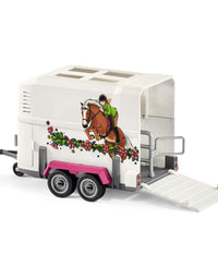 Schleich Horse Club, 15-Piece Playset, Horse Toys for Girls and Boys 5-12 years old Pick Up with Horse Box
