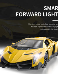 Officially Licensed RC Series, 1:24 Scale Electric Sport Racing Hobby Toy Car Lamborghini Model Vehicle for Boys Girls 3 4 5 6 7 8 9 Years Old Birthday Gifts
