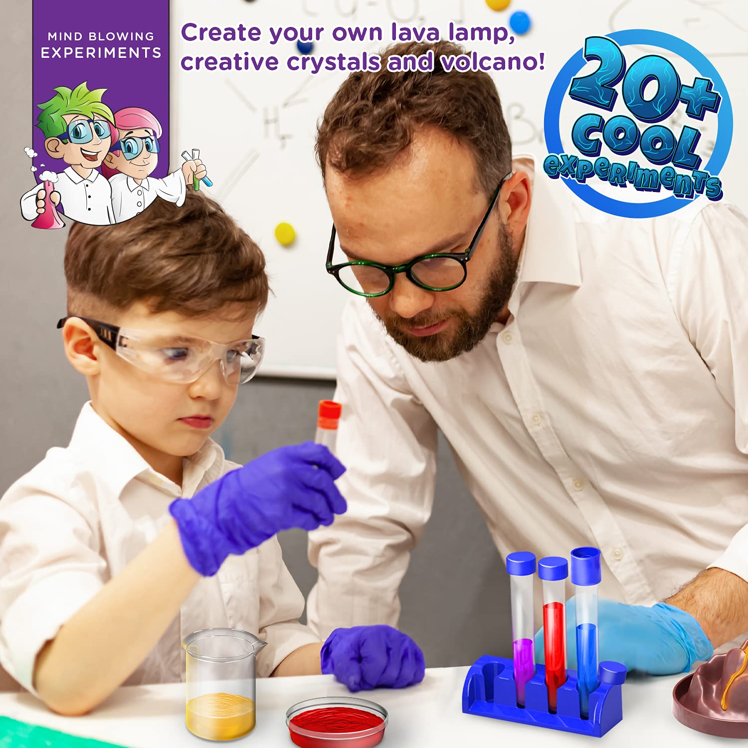 Science Kit for Kids - 21 Experiments Science Set, Great Gifts for 6, 7, 8 , 9+ Year Old Girls and Boys