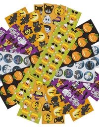 ArtCreativity Assorted Halloween Stickers for Kids, 100 Sheets with 1200 Stickers, Great for Halloween Party Favors, Treats, Décor, Classroom Crafts, Goodie Bags, Scrapbook for Boys and Girls

