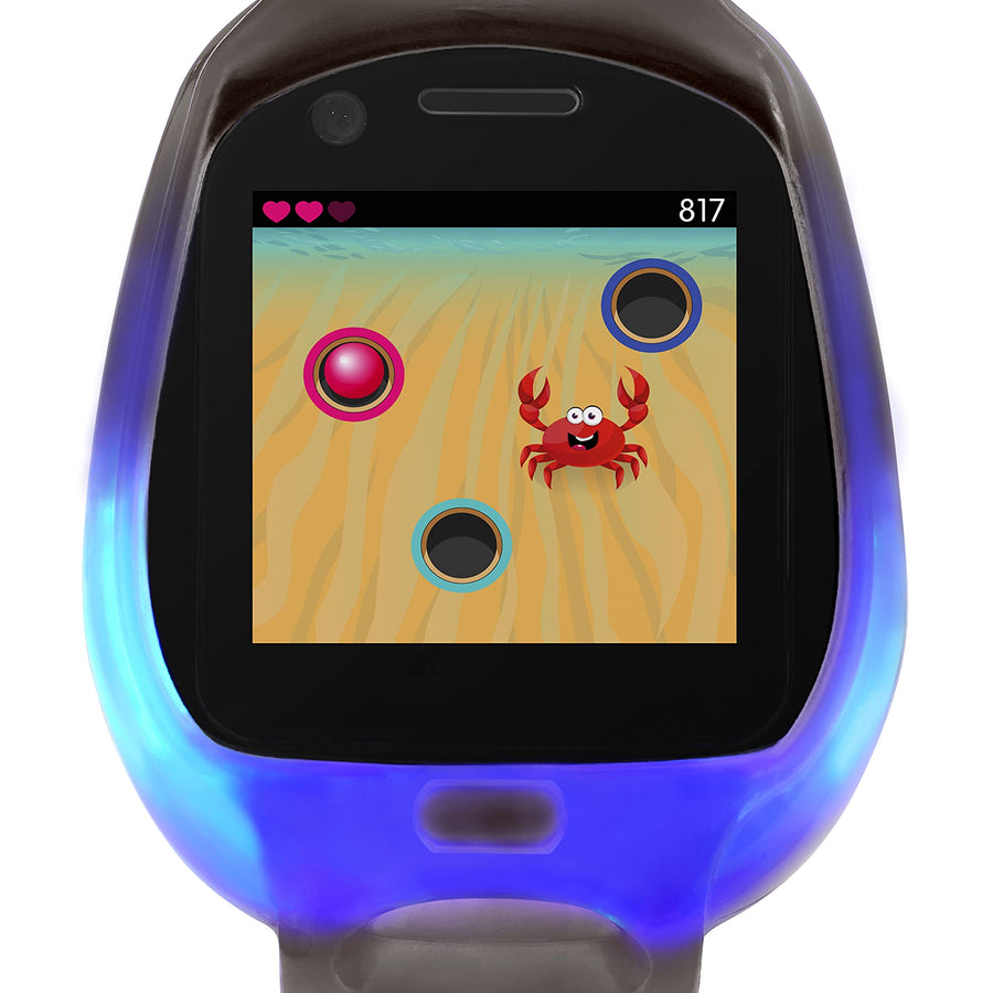 Little Tikes Tobi 2 Robot Smartwatch Amazon Exclusive, Gaming, Advanced Graphics, Motion-Activated Selfie Camera, Fun Expressions, Games, Pedometer, Splashproof, Wireless Connectivity, Video, Black 6+