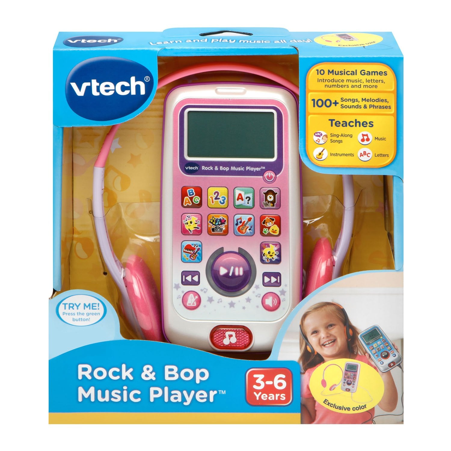 VTech Rock and Bop Music Player Amazon Exclusive, Pink