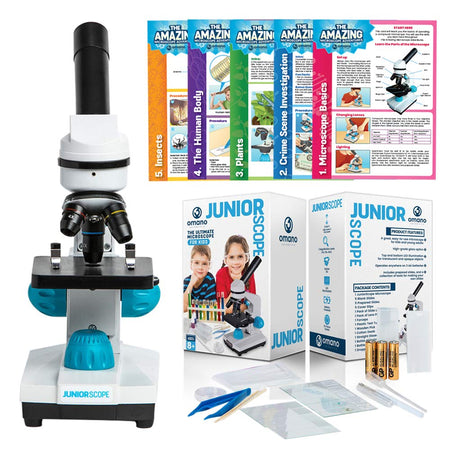 JuniorScope Microscope for Kids Microscope Science Kits for Kids Science Experiment Kits