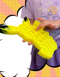 Boxgear Pikachu Fidget Toy Pop Pop– Pop Fidget Toy for Kids and Adults – Stress Relief Fidget – Anti Stress Squeeze Toy - Animal Silicone Fidget Blocks – Lightweight and Durable
