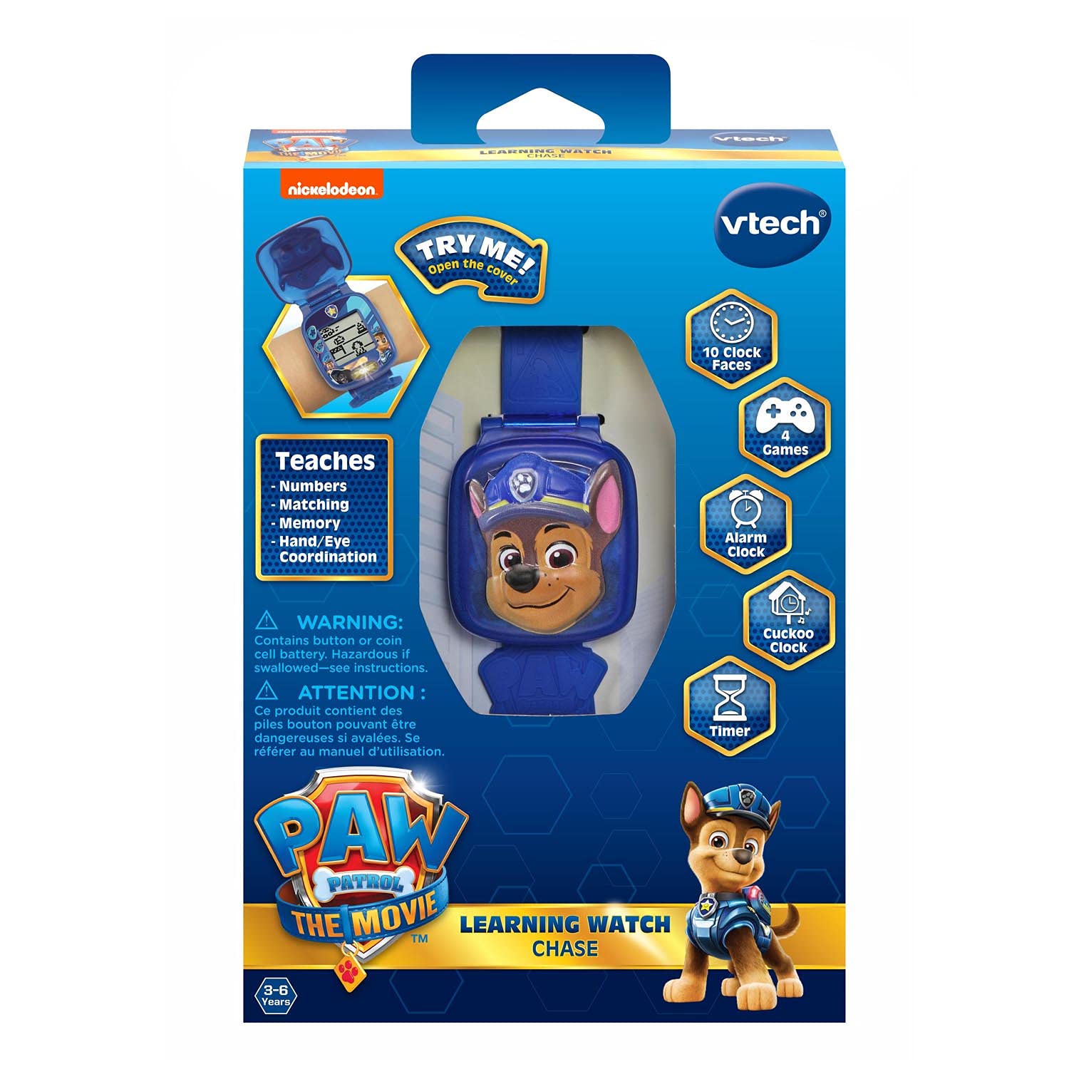 VTech PAW Patrol - The Movie: Learning Watch, Chase