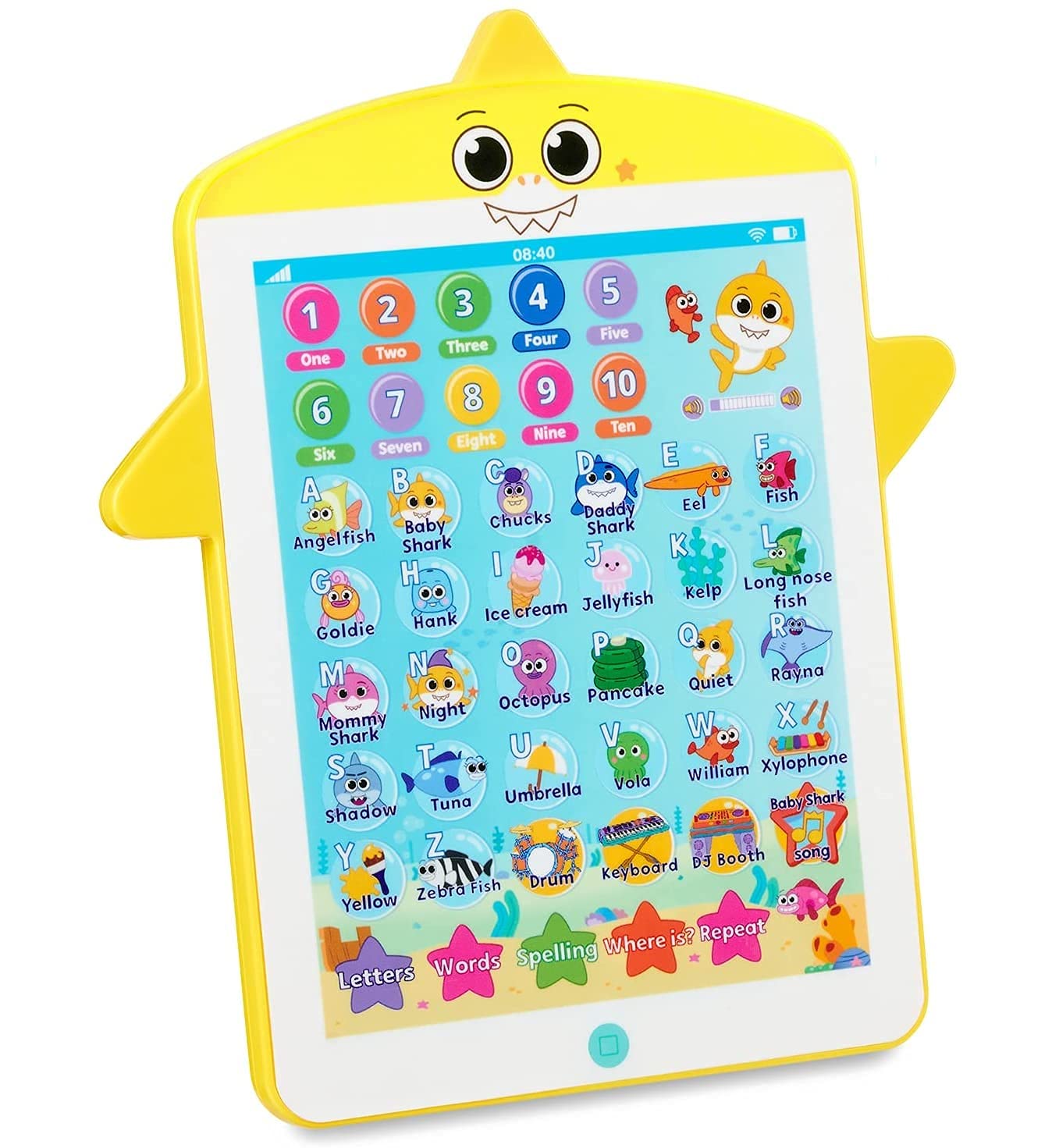 WowWee Baby Shark's Big Show! Kids Tablet – Interactive Educational Toys – Baby Shark Toddler Tablet Makes Learning Fun (Full Size)