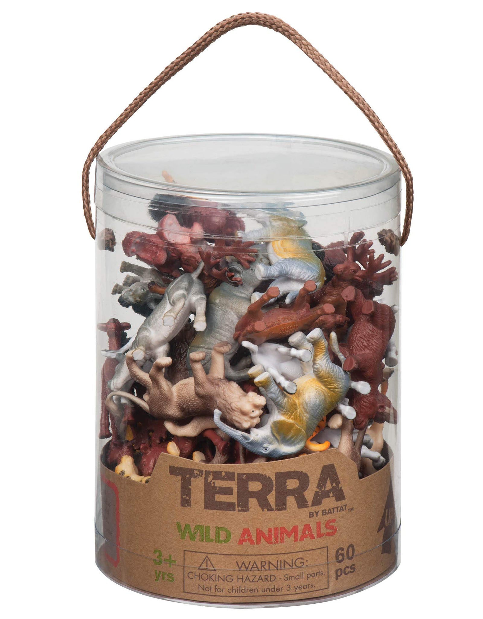 Terra by Battat – Wild Animals – Assorted Miniature Wild Animal Toys For Kids 3+ (60 Pc) Multi, 2"