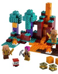 LEGO Minecraft The Warped Forest 21168 Hands-on Minecraft Nether Creative Playset; Fun Warped Forest Building Toy Featuring Huntress, Piglin and Hoglin, New 2021 (287 Pieces)
