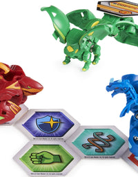 Bakugan Starter Pack 3-Pack, Fenneca Ultra, Geogan Rising Collectible Action Figures, Kids Toys for Boys
