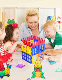 Magnet Toys for 3 Year Old Boys and Girls Magnetic Blocks Building Tiles STEM Learning Toys Montessori Toys for Toddlers Kids
