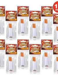 ArtCreativity 3.25 Inch Fake Puff Cigarettes That Blow Smoke - 12 Pack - 24 Faux Cigs with a Realistic Look - Prop for Prank, Halloween Costume, Movie, or Theater Play - Fun Gag Gift, Novelty Toy
