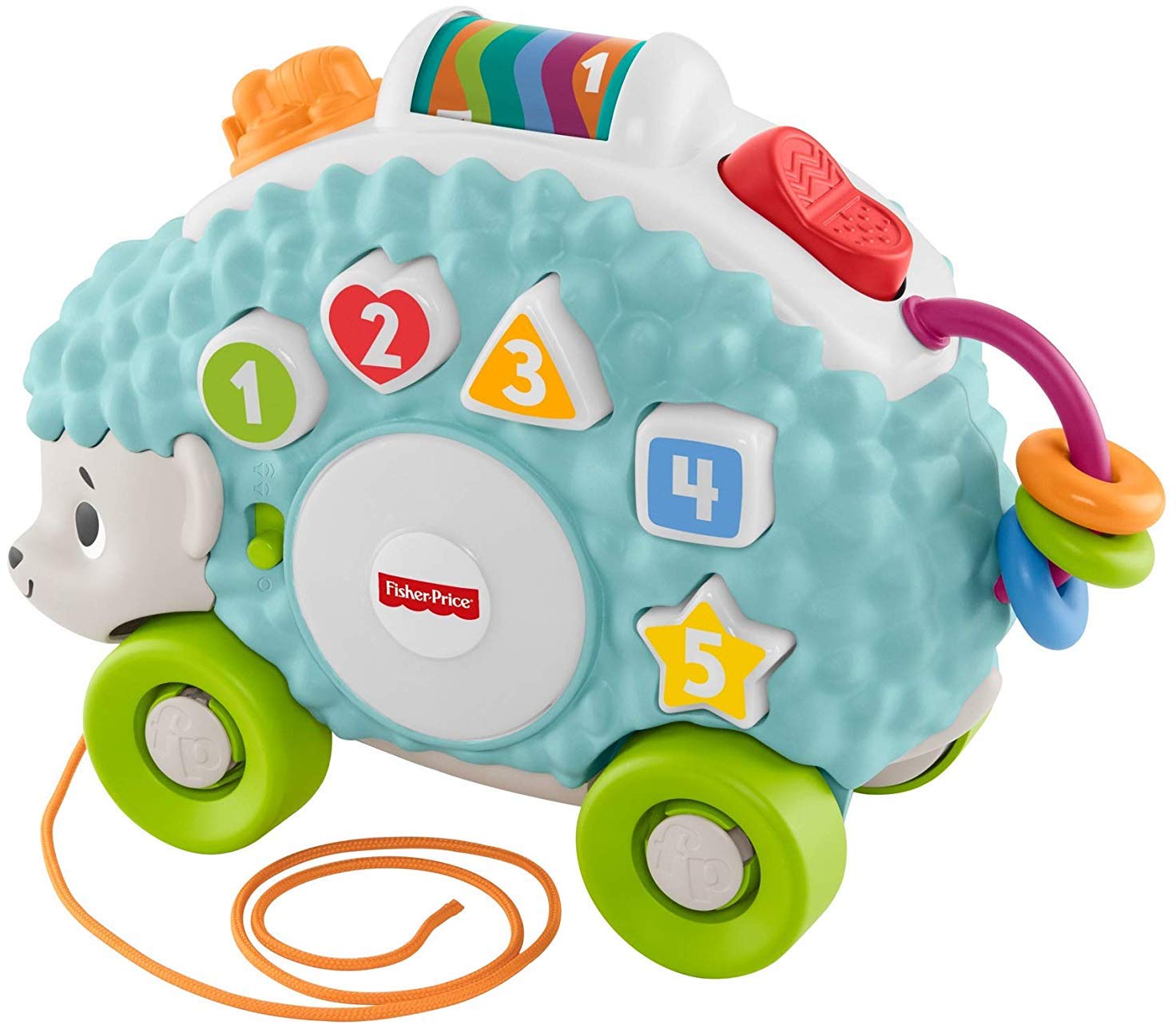 Fisher-Price Linkimals Happy Shapes Hedgehog - Interactive Educational Toy with Music and Lights for Baby Ages 9 Months & Up, Multi Color