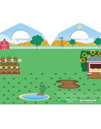 Melissa & Doug Puffy Sticker Play Set - On the Farm - 52 Reusable Stickers, 2 Fold-Out Scenes
