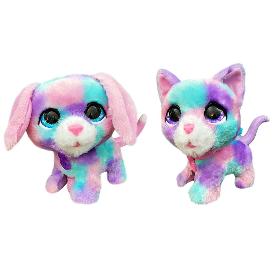 FurReal Walkalots Cotton and Candy 2-Pack Toy, Interactive Electronic Puppy and Kitty Pets, Ages 4 and up (Amazon Exclusive)