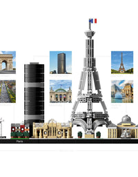 LEGO Architecture Skyline Collection 21044 Paris Skyline Building Kit with Eiffel Tower Model and Other Paris City Architecture for Build and Display (649 Pieces)
