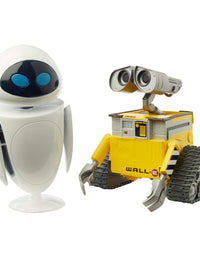 Pixar Wallâ€¢E and Eve Figures True to Movie Scale Character Action Dolls Highly Posable with Authentic Storytelling, Collecting, Wallâ€¢E Movie Toys for Kids Gift Ages 3 and Up
