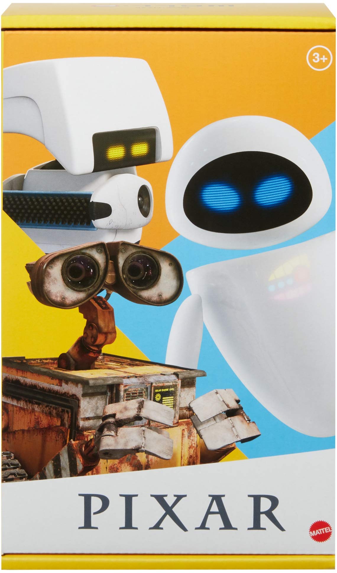 Pixar Wallâ€¢E and Eve Figures True to Movie Scale Character Action Dolls Highly Posable with Authentic Storytelling, Collecting, Wallâ€¢E Movie Toys for Kids Gift Ages 3 and Up