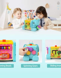 TOP BRIGHT Activity Cube Toys - Baby Toys with Bead Maze for Toddlers 1 2 Year Old Boy and Girl Gifts
