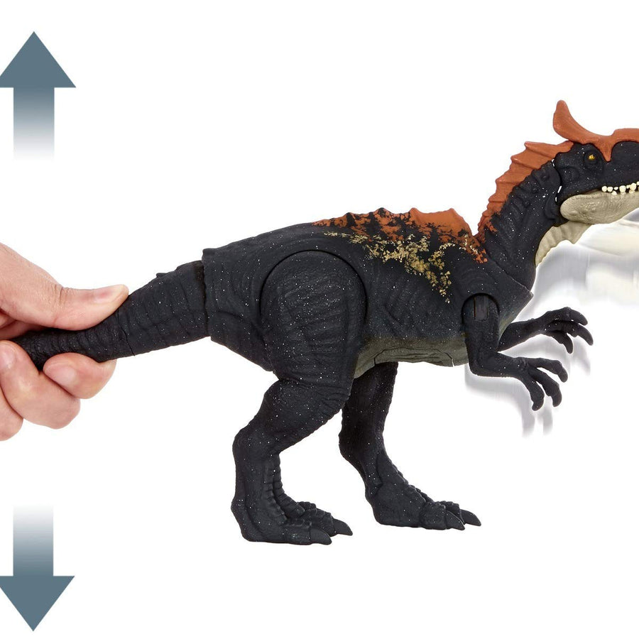 Jurassic World Camp Cretaceous Sound Strike Cryolophosaurus Medium-size Dinosaur Figure, Strike Action, Sounds, Movable Joints, Ages 4 Years Old & Up