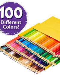 Crayola Colored Pencils Adult Coloring Set, Gift, 100 Count
