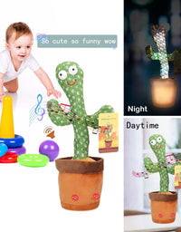 LUKETURE Dancing Cactus, Sunny The Cactus Toy for Kid, Electric Singing Cactus Plush Toy, Talking Cactus Toy That Repeat What You Say, Recording
