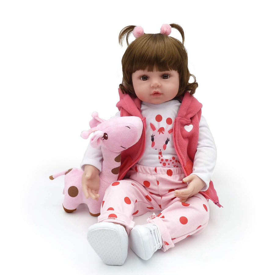 Reborn Baby Dolls, Realistic Newborn Baby Dolls, 18 inch Silicone Real Toddler Girl Lifelike